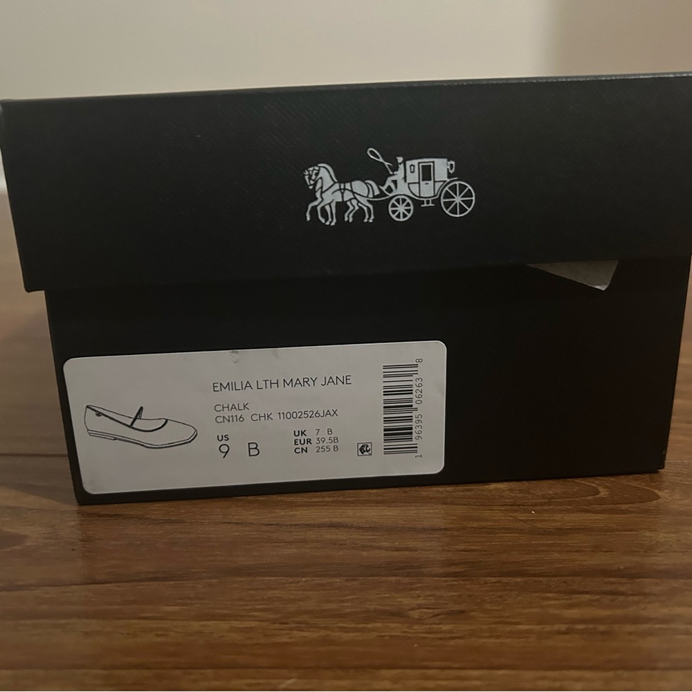 Coach Emilia LTH Mary Jane Shoes - Chalk